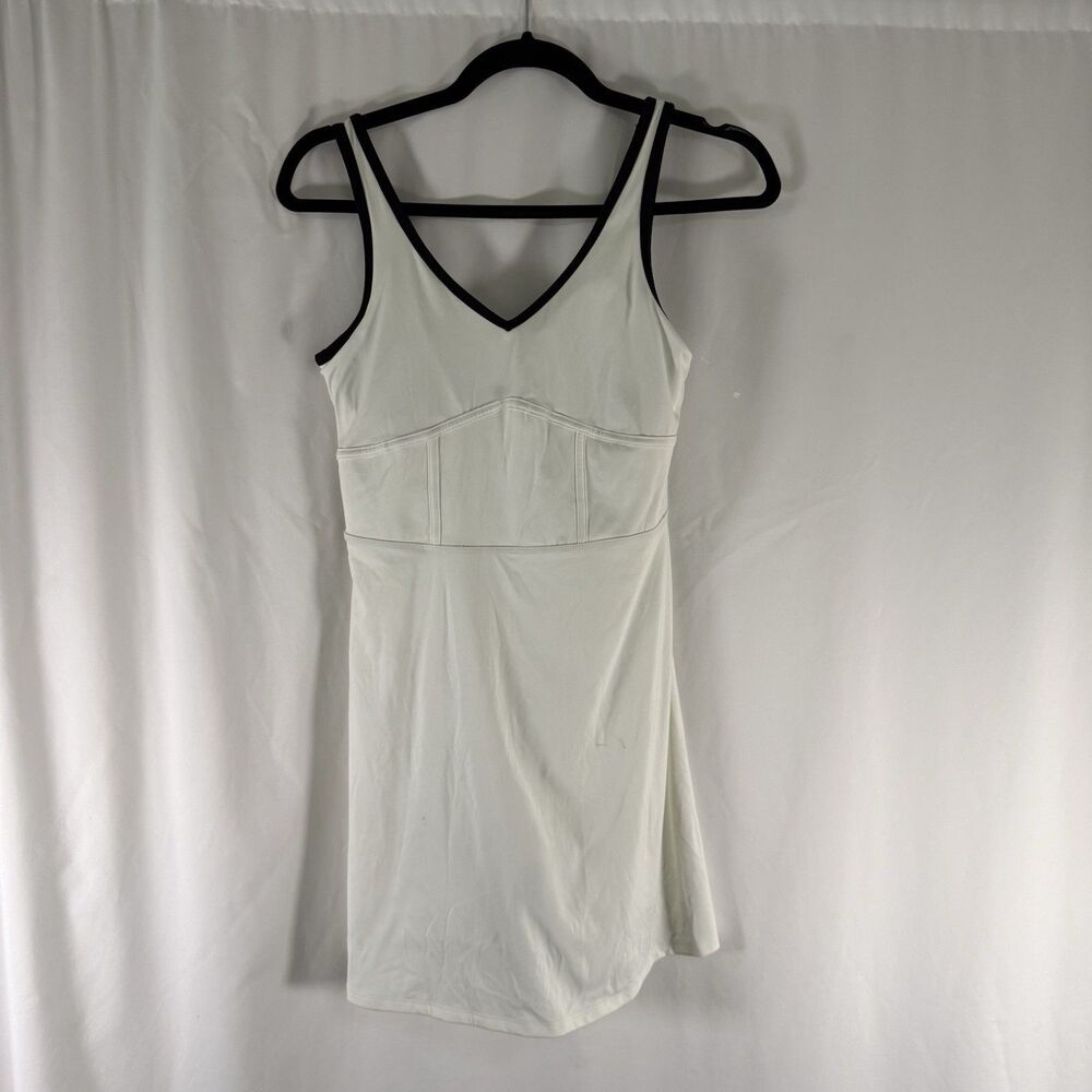 Gilly Hicks Go Energize Athletic Dress Women's Medium White Briefed Sleeveless